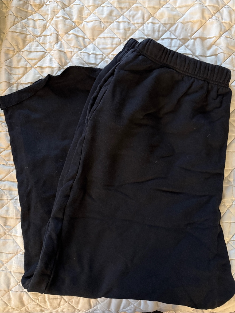 SKIMS Black Oversized Sweatpants